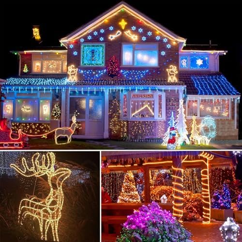 Vigdur Outdoor Rope Lights, 66FT Color Changing Rope Lights with Remote