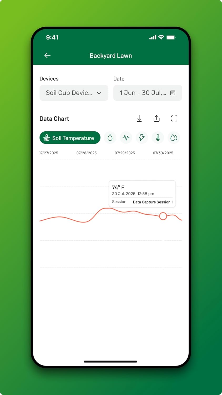 EarthScout Soil Cub Plus | 6-in-1 Soil Moisture Meter, Thermometer & Water Gauge for Plants | Research-Grade