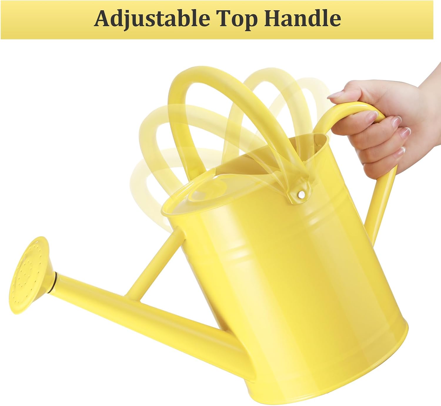 1 Gallon Metal Watering Can for Outdoor&Indoor Plants | Removable Sprinkler Head,Made of Premium Galvanized