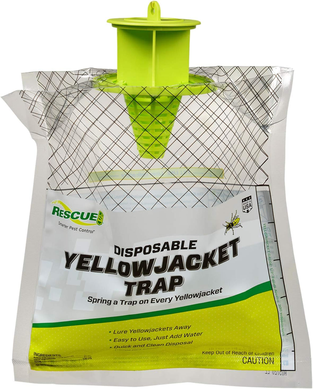 RESCUE! Disposable Summer Yellowjacket Trap - Mountain & Pacific Formula - 6 Traps