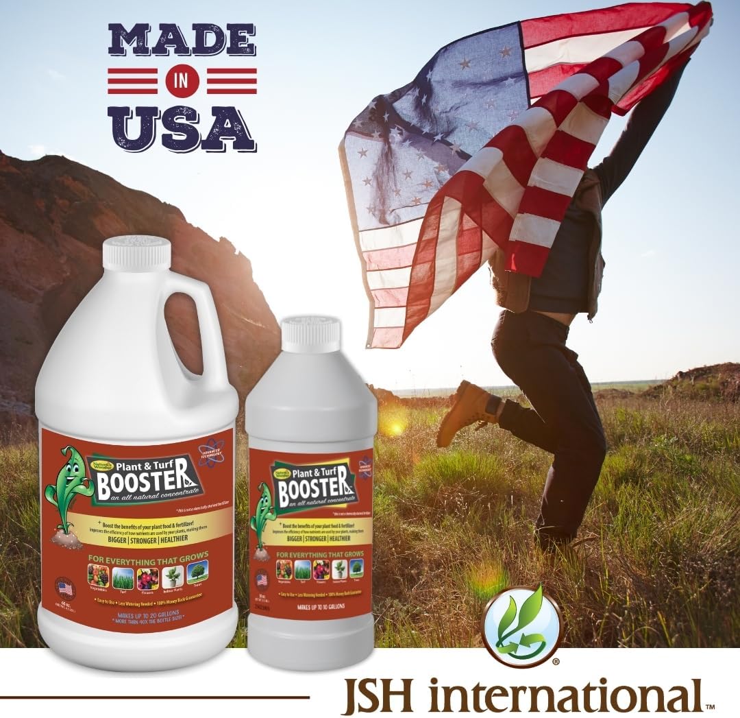 Nature's Wonder Plant & Turf Booster, 30 oz | Organic Soil Conditioner & Root Booster for Plants - Concentrated Liquid