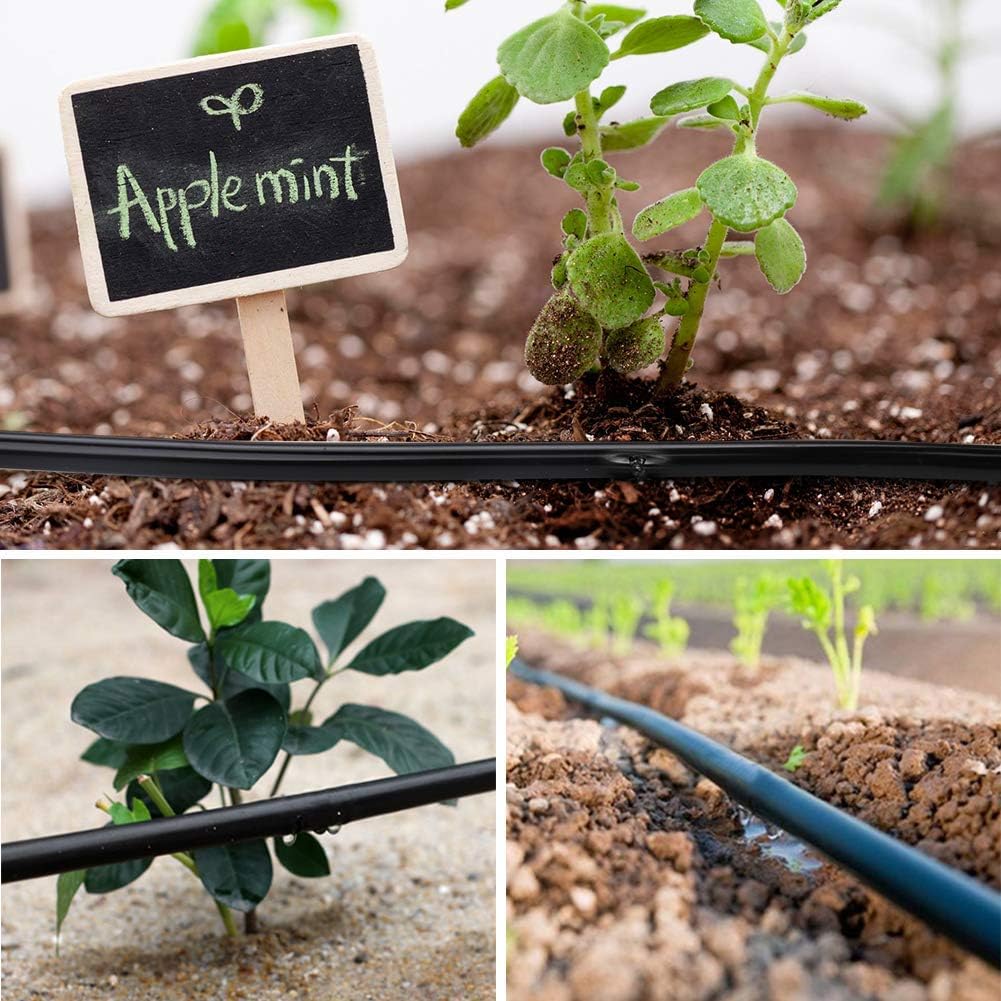 3/8" Irrigation Tubing 50ft, Heavy Duty Blank Distribution Tubing, 0.32”ID x 0.43" OD Watering Drip Automatic