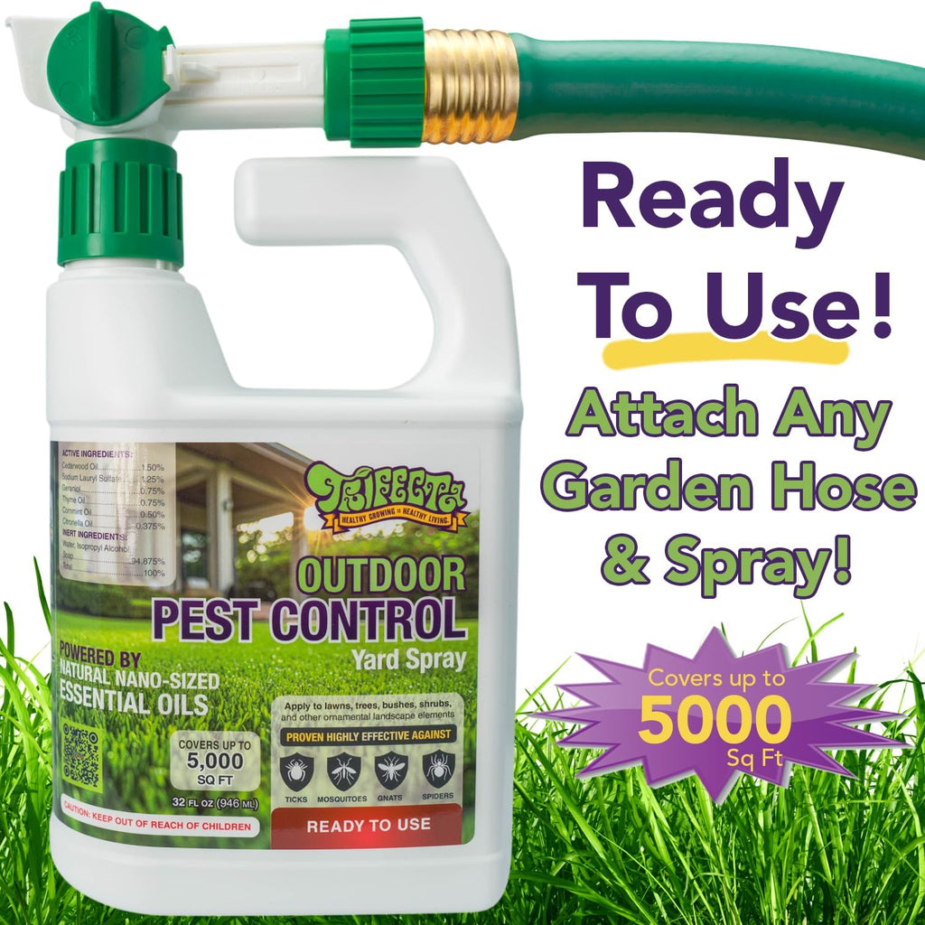 Trifecta Ready-to-Use Outdoor Pest Control Spray | 32 oz | Essential-Oil Yard Spray For Mosquitoes, Ants, Fleas, Ticks
