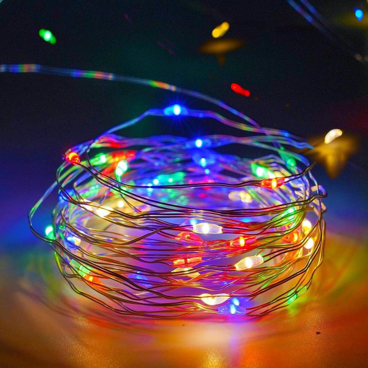 4 Pack Fairy Lights Battery Operated with Timer Christmas Lights Multicolor