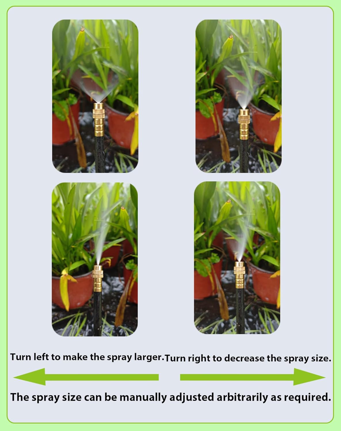 360° Adjustable Drip Irrigation Sprinkler Kit – Garden Watering System | 12mm High-Flow Mainline Tubing,Easy