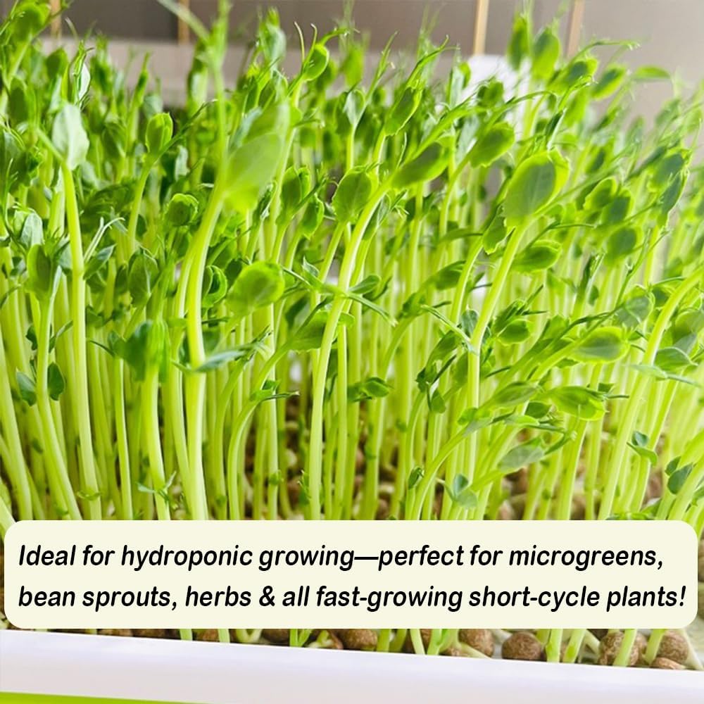 1 Roll 10" x 220" Microgreens Growing Trays Jute Mat Kits, Hydroponic Planting Mat & Seed Germination Pad for