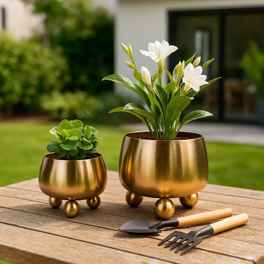 Flower Pots and Planters for Home Decor – Modern Plant Pots for Indoor and Outdoor Succulents, Herbs, and Ferns – Pots