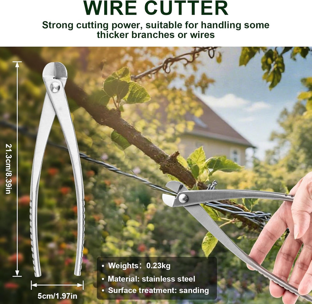 6 PCS Bonsai Pruning Tool Set, 6 Different Roles of Scissors to Meet All the Needs of the Usage Process, for Plant
