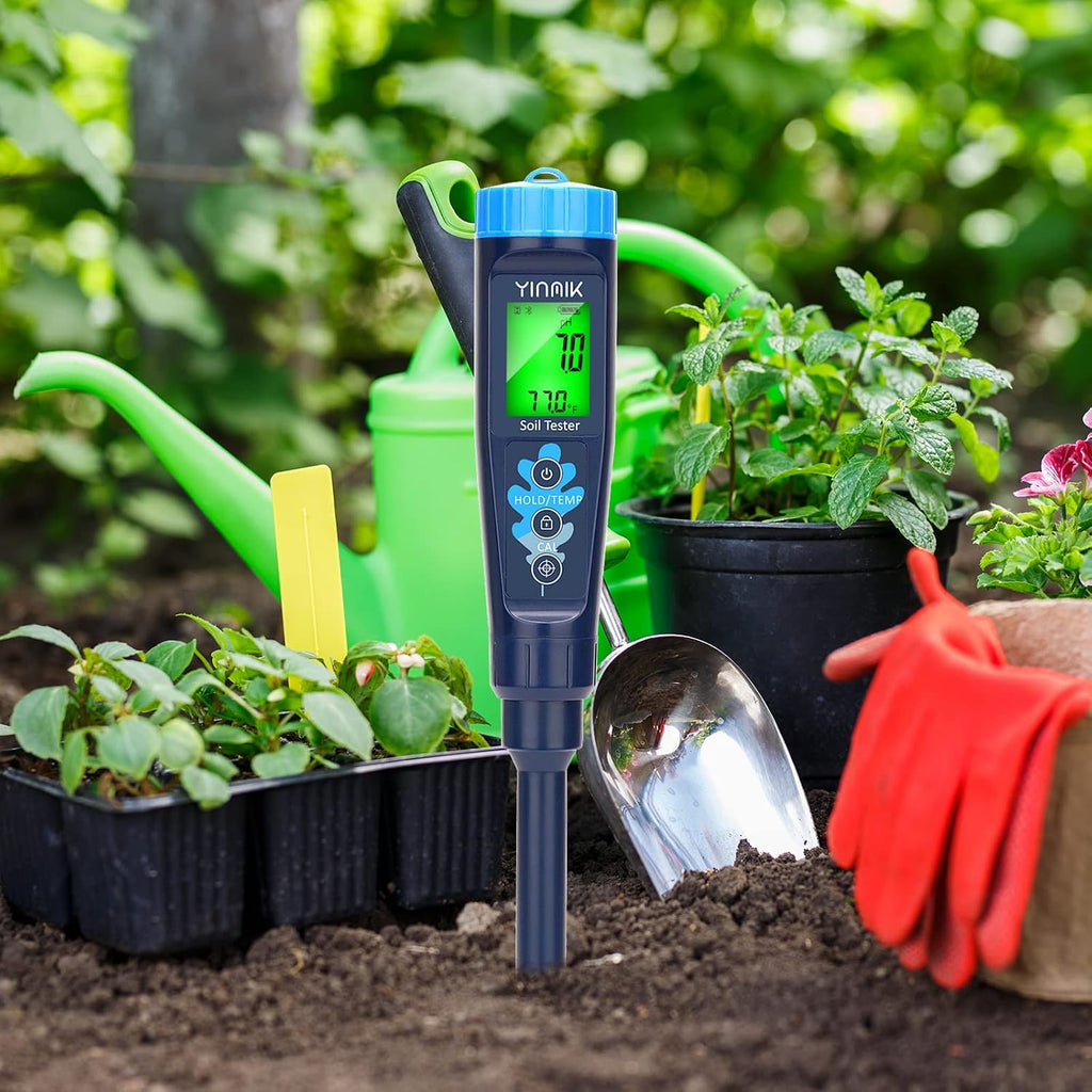 Digital pH Meter for Soil, YINMIK Soil pH Tester for Potted Plants | Professional pH Reader for Soil and Water,Soil pH
