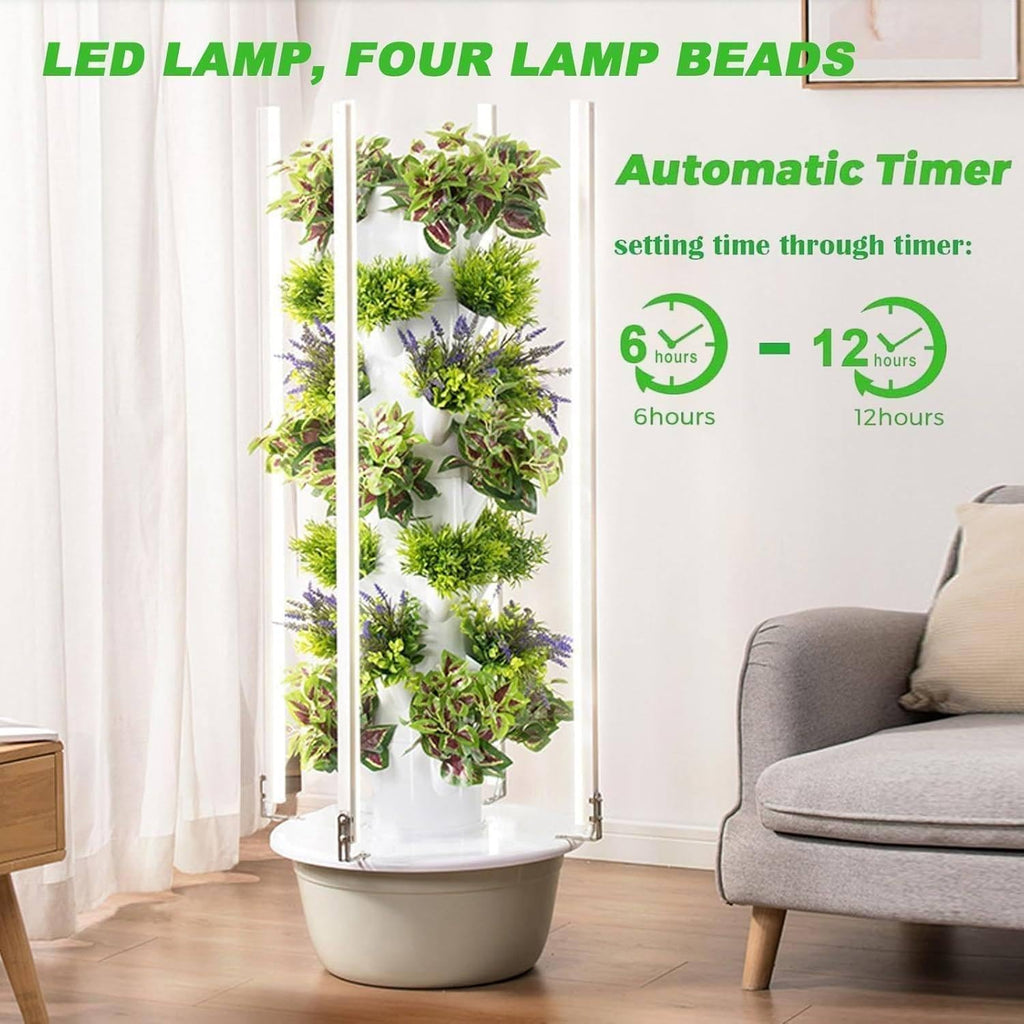 Vertical Hydroponic Grow Tower Aeroponic Tower for Fruits and Vegetables,Hydroponics Growing Kits,for Your Home