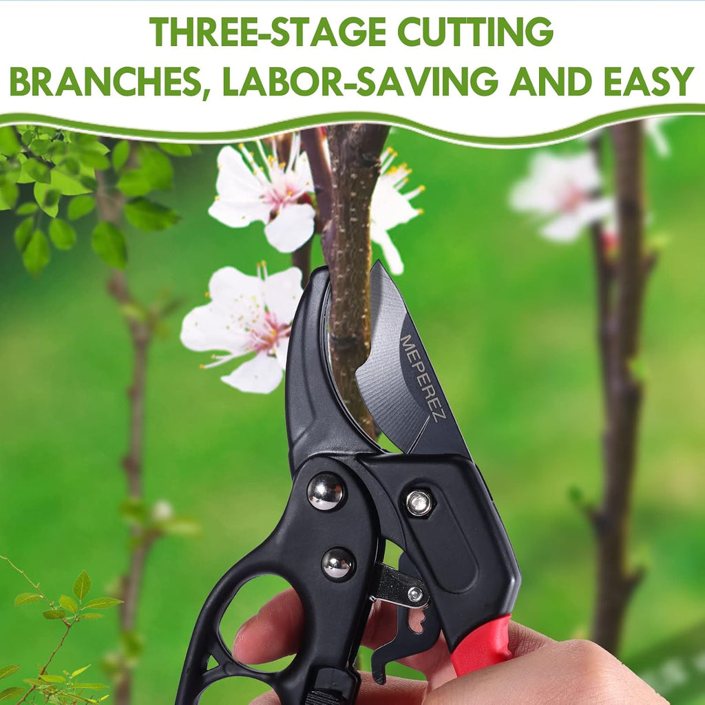 Premium pruning shears for gardening, Work 3 times easier, Pruners heady duty, Sharp garden clippers cuting florist