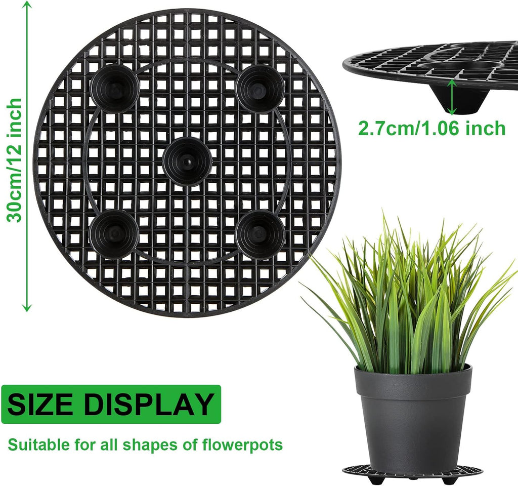 12 Pieces 12 Inch Plant Riser for Pots Indoor, Heavy Duty Plant Stands, Plant Level Pot Elevator for Indoor Outdoor