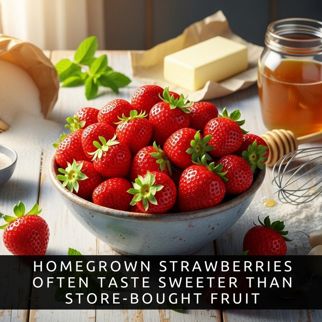 Ruby Giant Strawberry Plants – Extra Large Sweet Strawberries – High Yield Strawberry Runners – Big Fruit, Easy to Grow