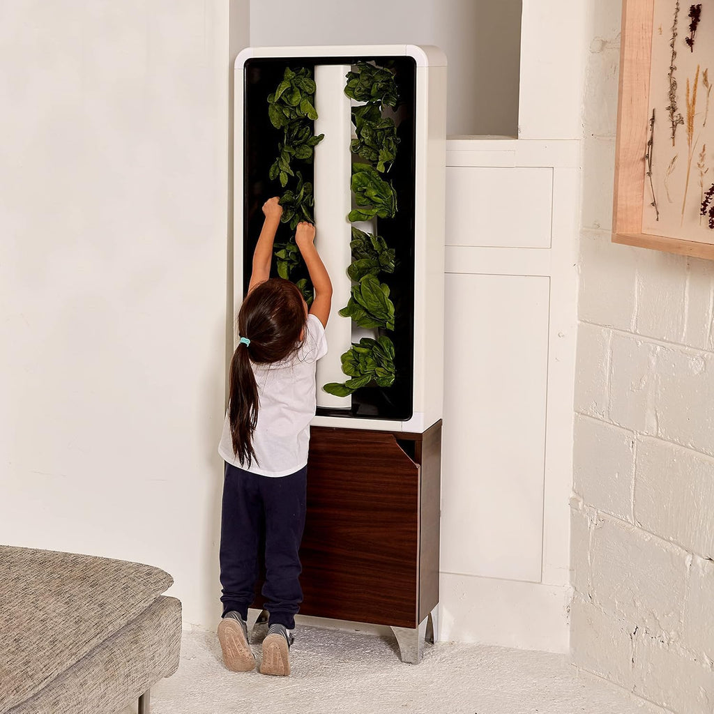 Just Vertical EVE Tower Garden Hydroponic Indoor Growing System - Grow 12 Fresh Herbs & Vegetables Year-Round