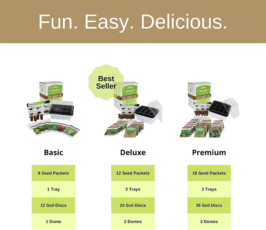 Mountain Valley Seed Co Culinary Indoor Herb Garden Starter Kit Herb Seeds | 18 Non-GMO Varieties Grow Cooking Herbs &
