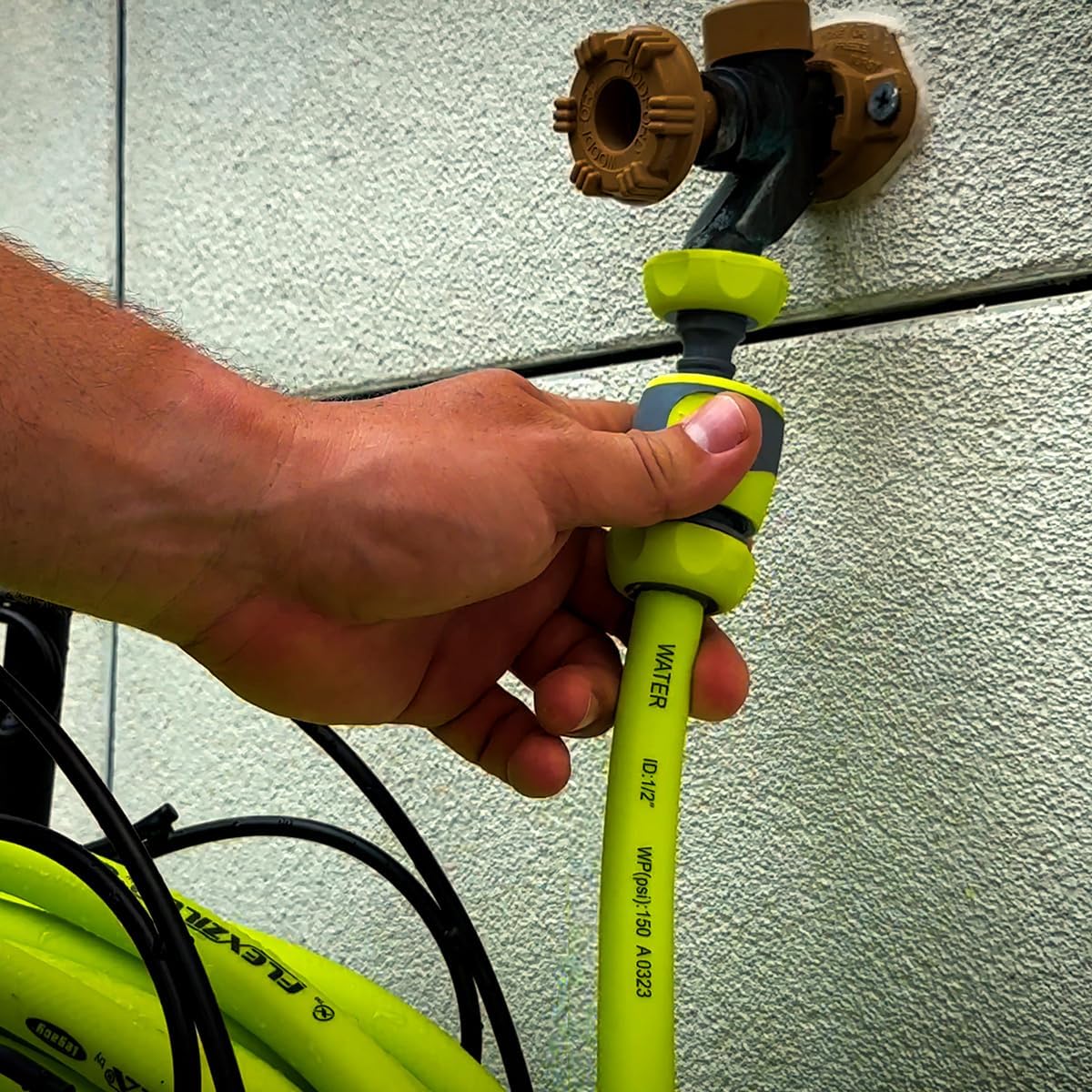 Flexzilla HFZG12050QN Garden Hose Kit with Quick Connect Attachments | Lightweight Coils Easily | Quick Connect