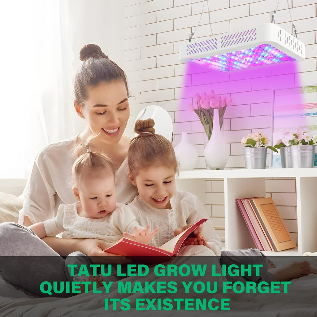 TATU 1000w LED Grow Light for Indoor Plants, Full Spectrum Plant Light | Growing Lamp for Hydroponic Indoor Plant Veg