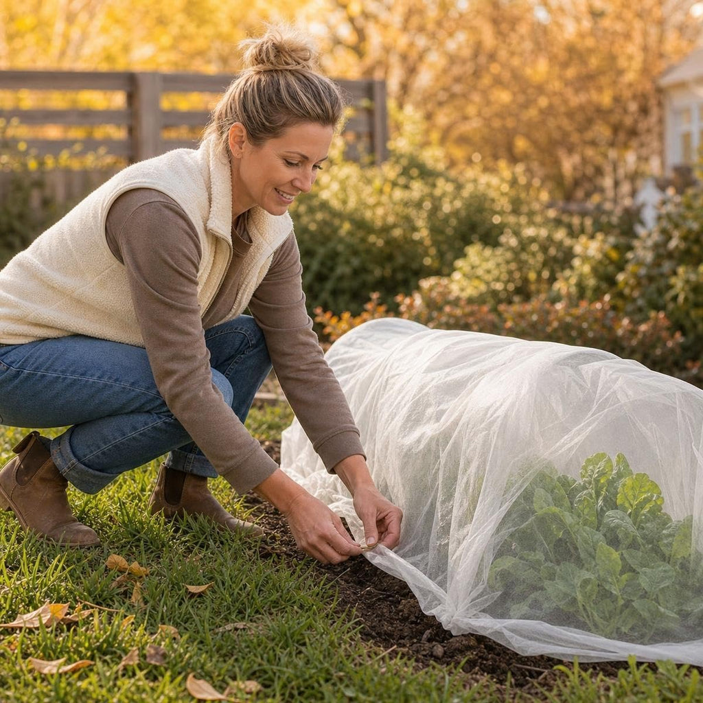 Plant Covers Freeze Protection 10 x 50 FT,0.9oz/yd² Frost Cloth | Floating Row Cover Plant Blankets for Garden Clod