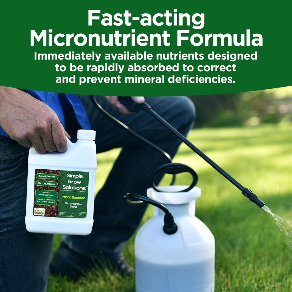 Organic Micronutrient Booster- Complete Plant & Turf Nutrients- Simple Grow Solutions- Garden & Lawn Fertilizer
