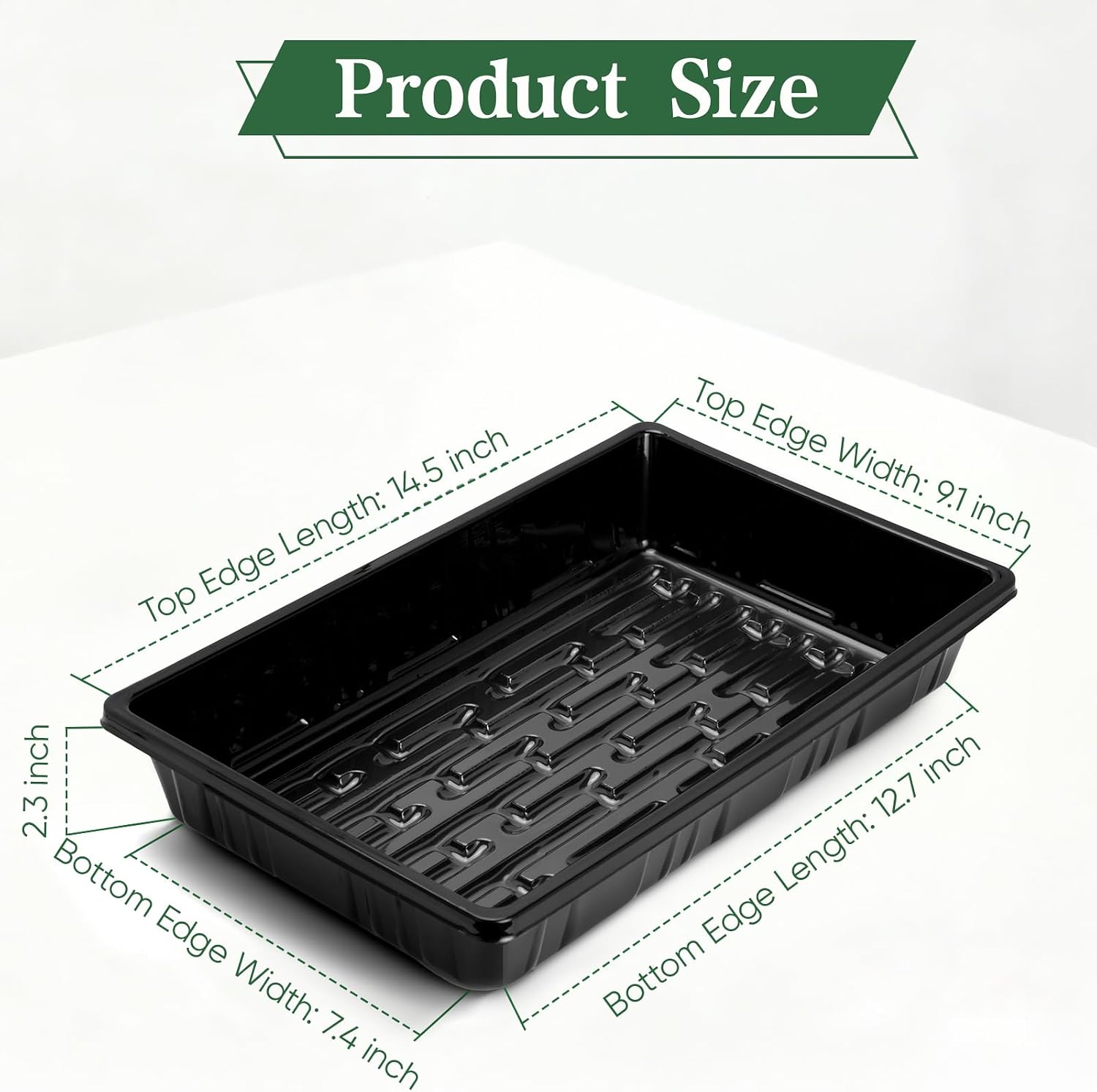 Sckee Upgraded 20 Pack Plant Growing Trays Seed Starting Tray Microgreens Growing Trays Seedling Plant Germination