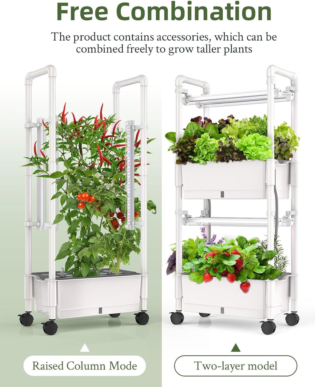 Hydroponics Growing System,AOONEG 28Pods Indoor Herb Garden with LED Grow Light,Hydroponics Growing System Kit with