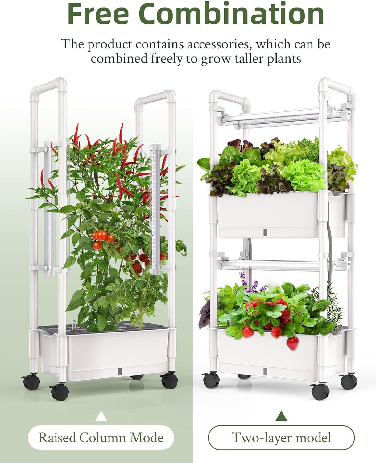 Hydroponics Growing System,AOONEG 28Pods Indoor Herb Garden with LED Grow Light,Hydroponics Growing System Kit with