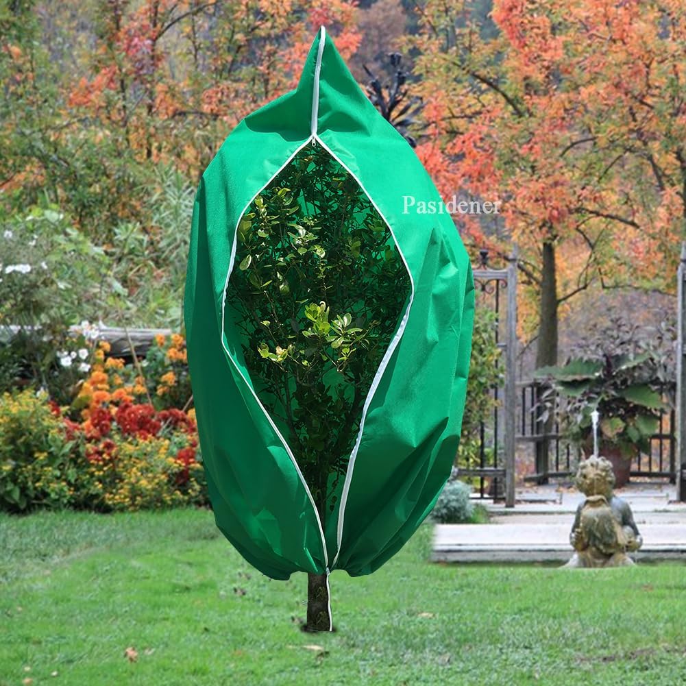 Plant Covers Freeze Protection 2 Packs 90"X75" 2.2oz Tree Covers Frost Plant Covers Freeze Cloth for Outdoor Plants