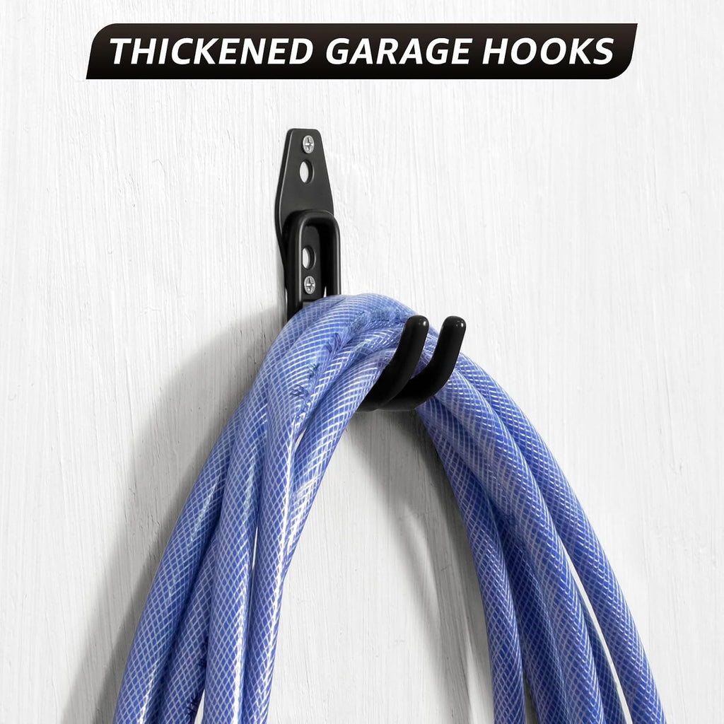 Heavy Duty Garage Hooks for Storage & Hanging Items, 20-Pack | for Hanging Bikes, Hoses, Ladders, Ropes, Garden Tools;