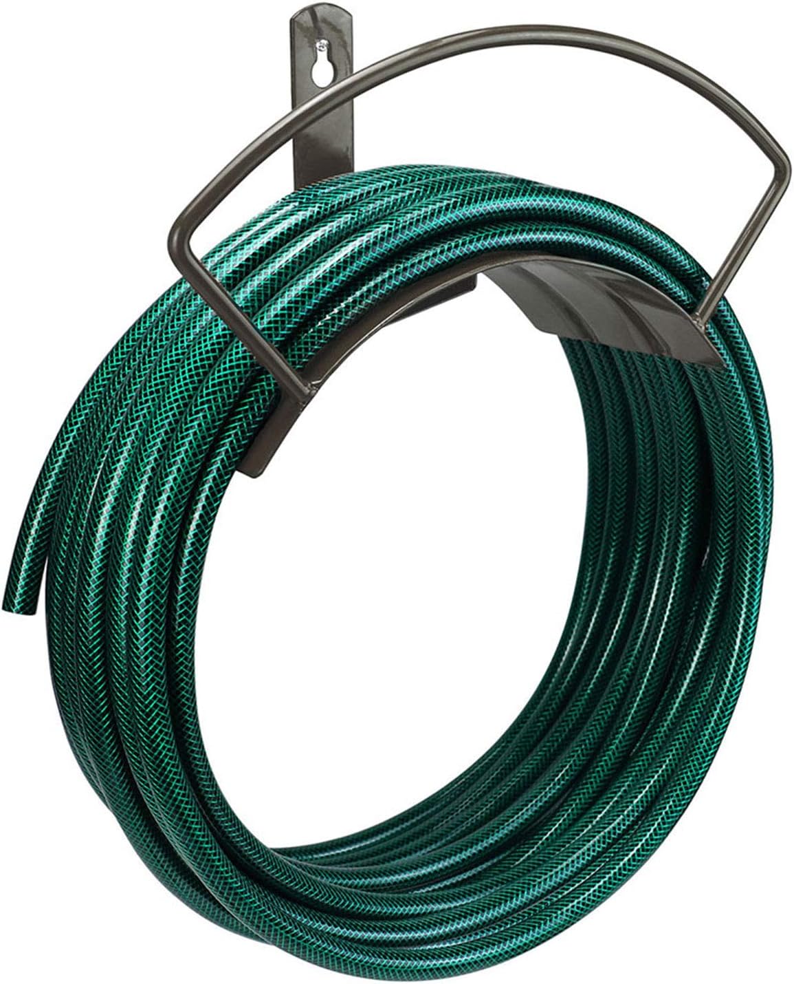 Eastrans Wall Mounted Garden Hose Holder and Hose Hanger | Hold 125ft 3/4" Hose, Durable and Heavy Duty Rust-Free Hose