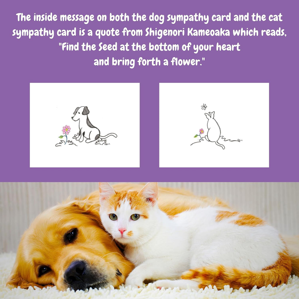 Pet Perennials Dog Memorial Wildflower Garden DIY Kit Creates Seed Wafers Dog Sympathy Card Included