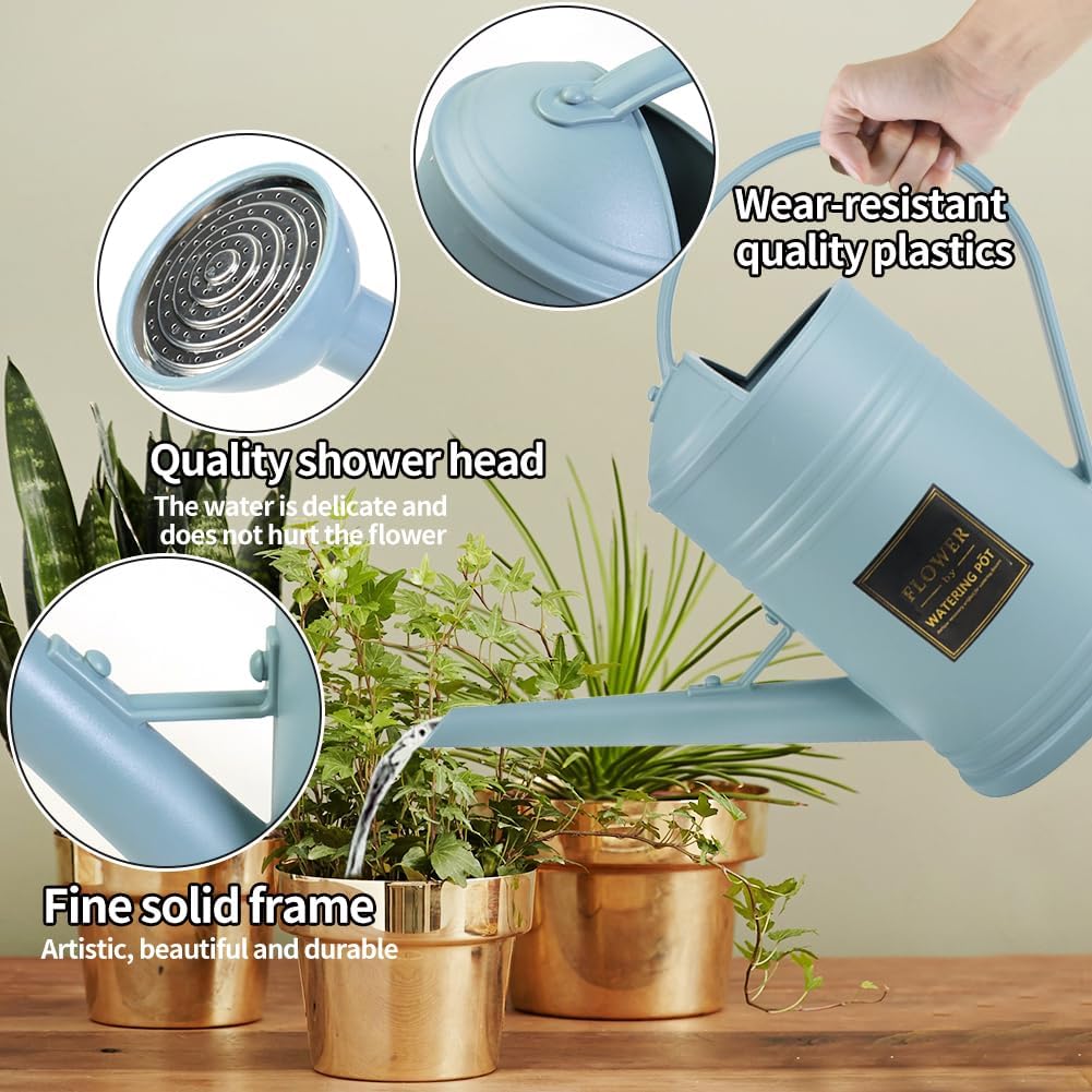 0.5 Gallon Small Watering Can for Outdoor Indoor Plants for House Plants, 12 oz Glass Plant Mister Spray Bottle for