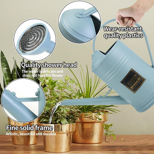 0.5 Gallon Small Watering Can for Outdoor Indoor Plants for House Plants, 12 oz Glass Plant Mister Spray Bottle for