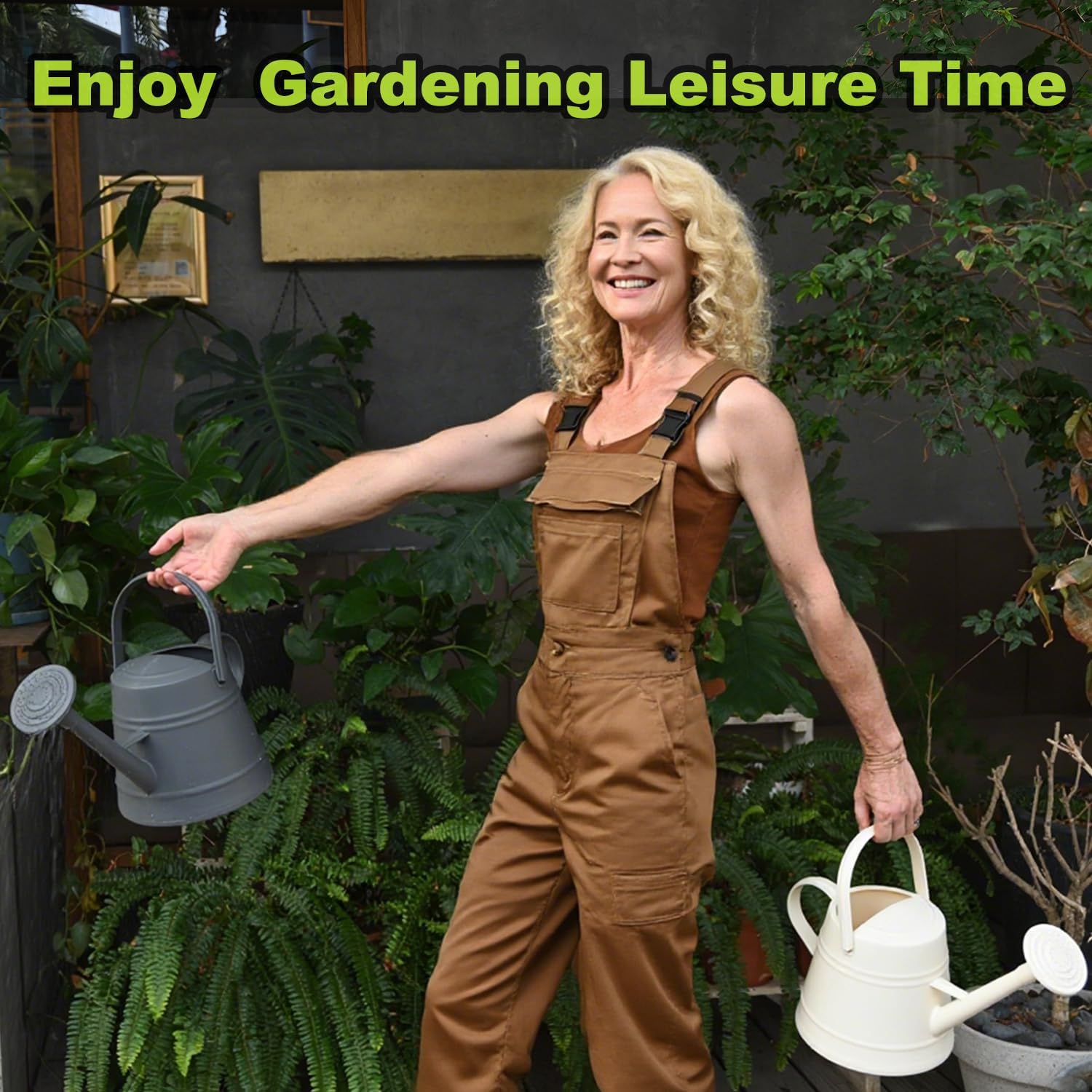 1 Gallon Watering Can for Plants | Watering Cans for Indoor&Outdoor Gardening, Water Can with Ergonomic Movable Handle