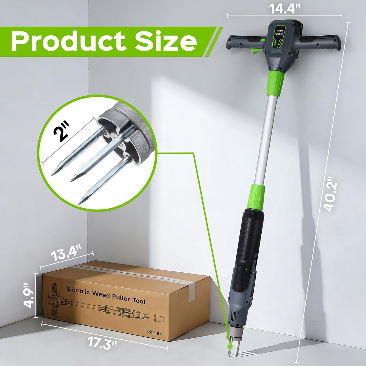 Weed Puller Tool, 21V Powerful Garden Tools Electric Weeding Tool | Gardening Tools Weeder Tool with 2.0Ah Battery and