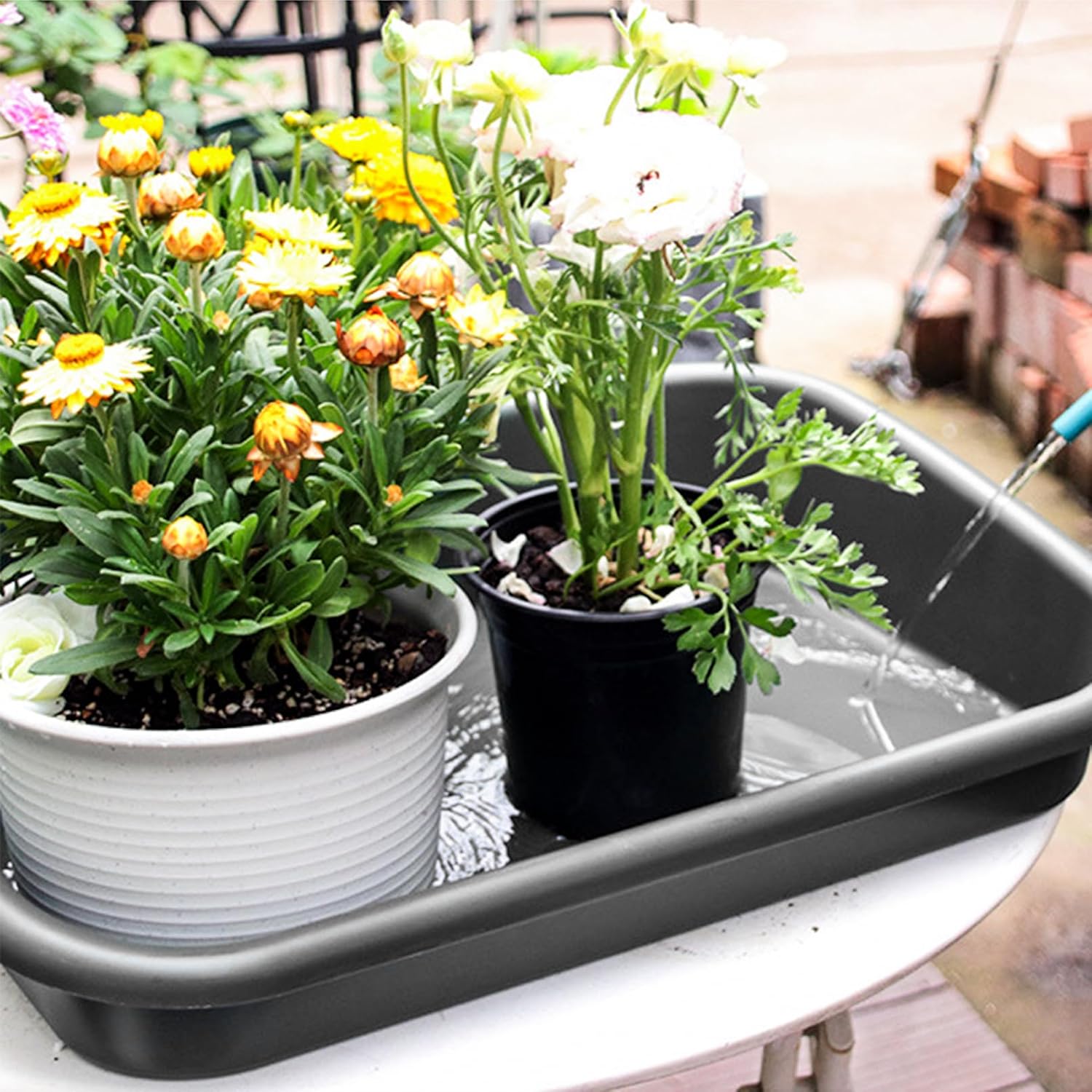 Luwint Garden Tidy Potting Tray, Plant Reportting Tray for Indoor Transplanting Gardening Planting Accessories Large