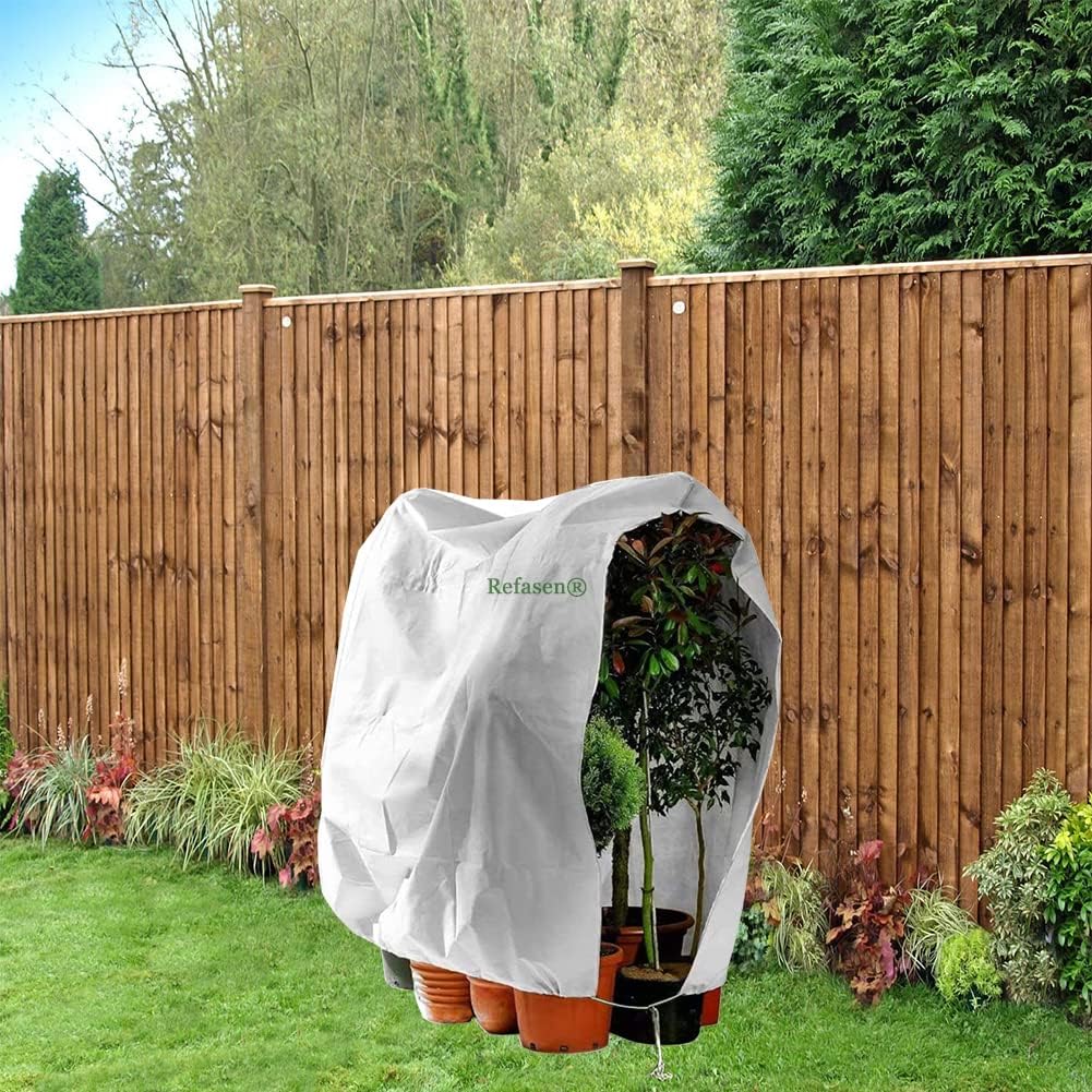 Plant Covers Freeze Protection,3 Packs 45”H X40”W Frost Blankets for Outdoor Plants Frost Cloth with Zipper