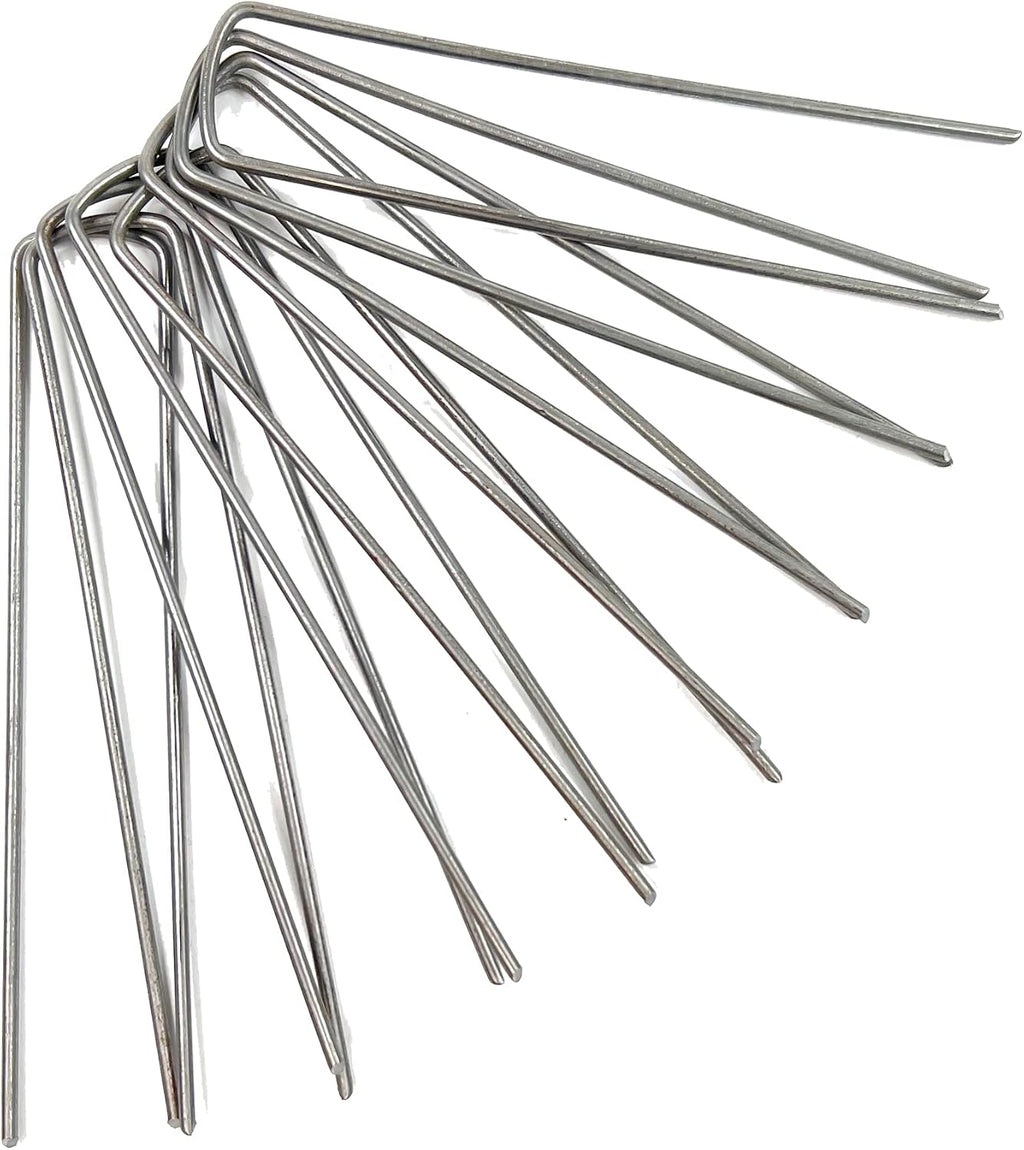 Peach CountryPeach Country Galvanized Garden Stakes Landscape Staples: 6 Inch Sod and Fence Stake - Sturdy Rust