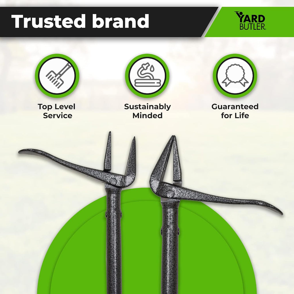 Yard Butler Rocket Weeder - Standing Weed Puller Tool, Solution to Weeding Woes, Stand Up Dandelion Puller & Weeder