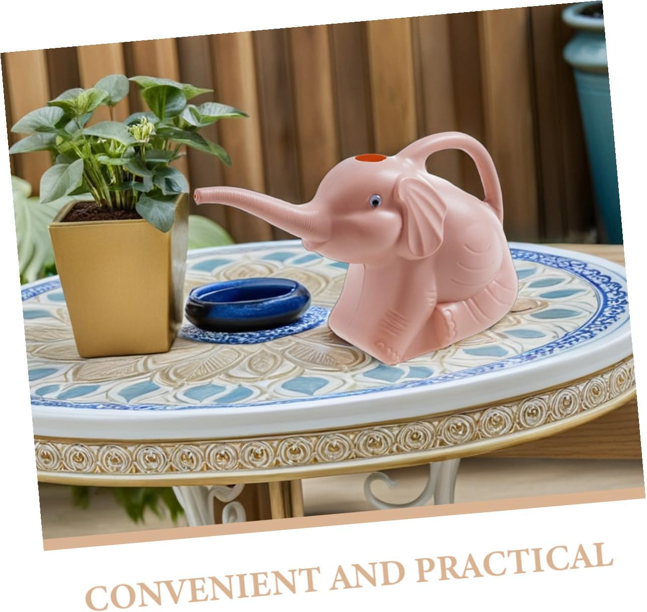 Elephant Watering can 11.81 Inch Long Spout Sprinkler Kettle Lightweight Water Sprayer for Plants Indoor Outdoor Garden