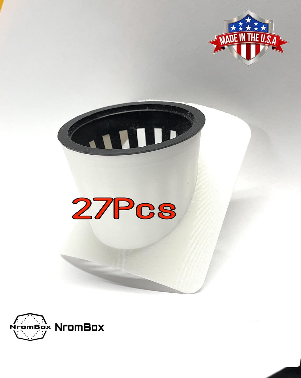 27 Pack of 2-inch Net Pot Holders is Perfect for Soilless Farming and Indoor Plant Cultivation. Fit Snugly On 4inch PVC