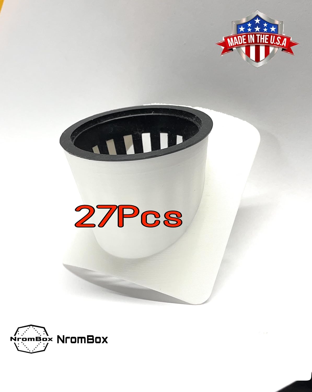 27 Pack of 2-inch Net Pot Holders is Perfect for Soilless Farming and Indoor Plant Cultivation. Fit Snugly On 4inch PVC