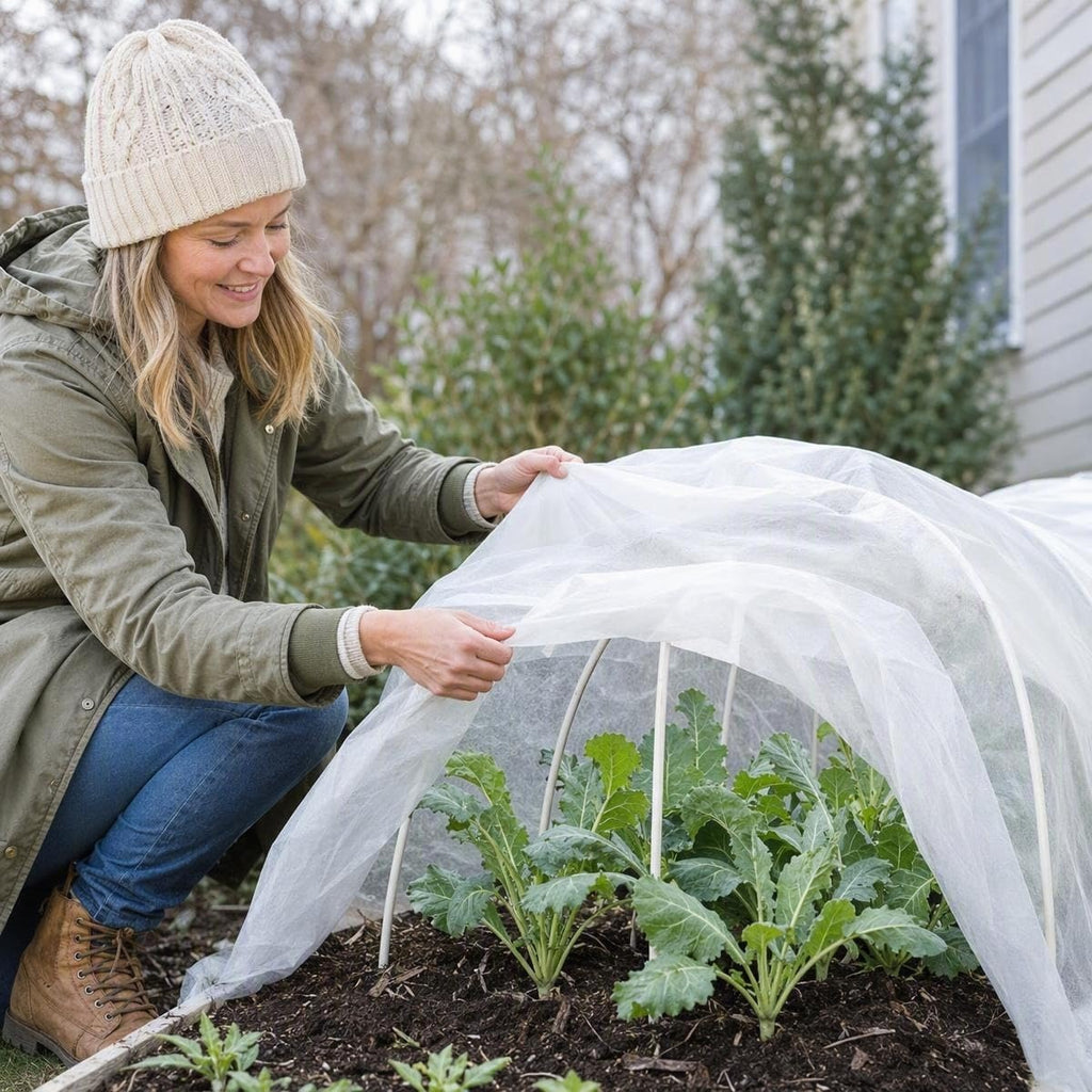 Plant Covers Freeze Protection,10x50FT Frost Cloth Row Covers | Floating Row Cover,Frost Blankets for Outdoor