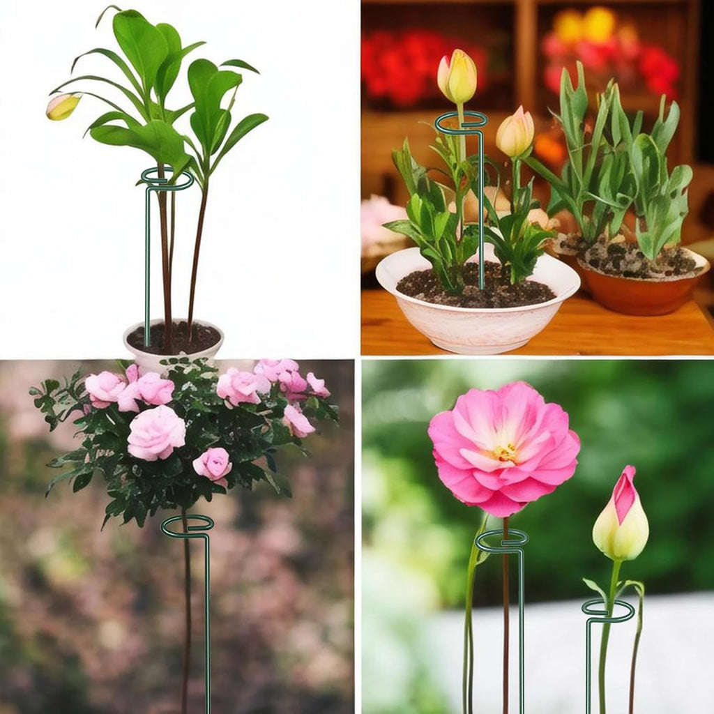 4.5mm Adjustable Length Plant Stake, Assembled (12 or 24 inch) Outdoor and Indoor Plant Support Poles for Flowers
