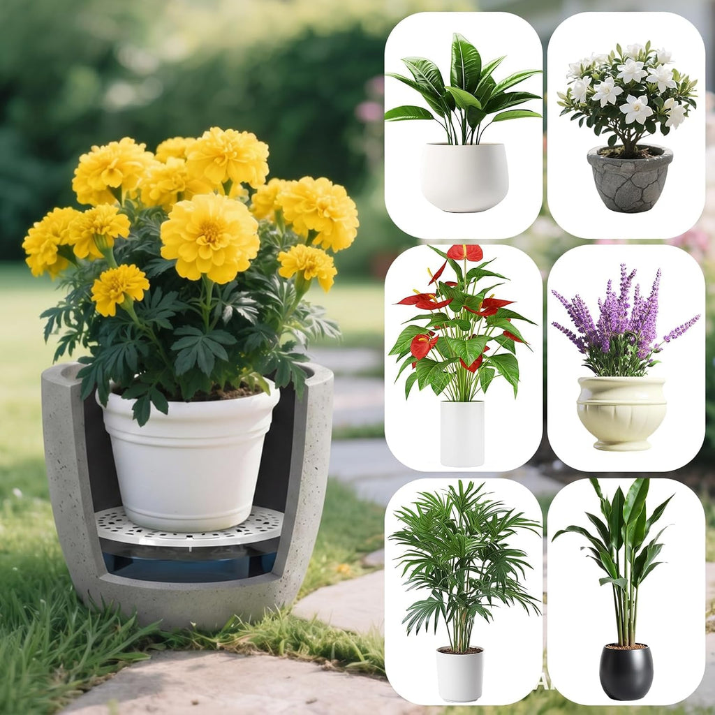 8PCS Round Planter Inserts, 13" Planter Pot Filler Insert for Large Tall Pots with Drainage Holes, Reusable Liner Use
