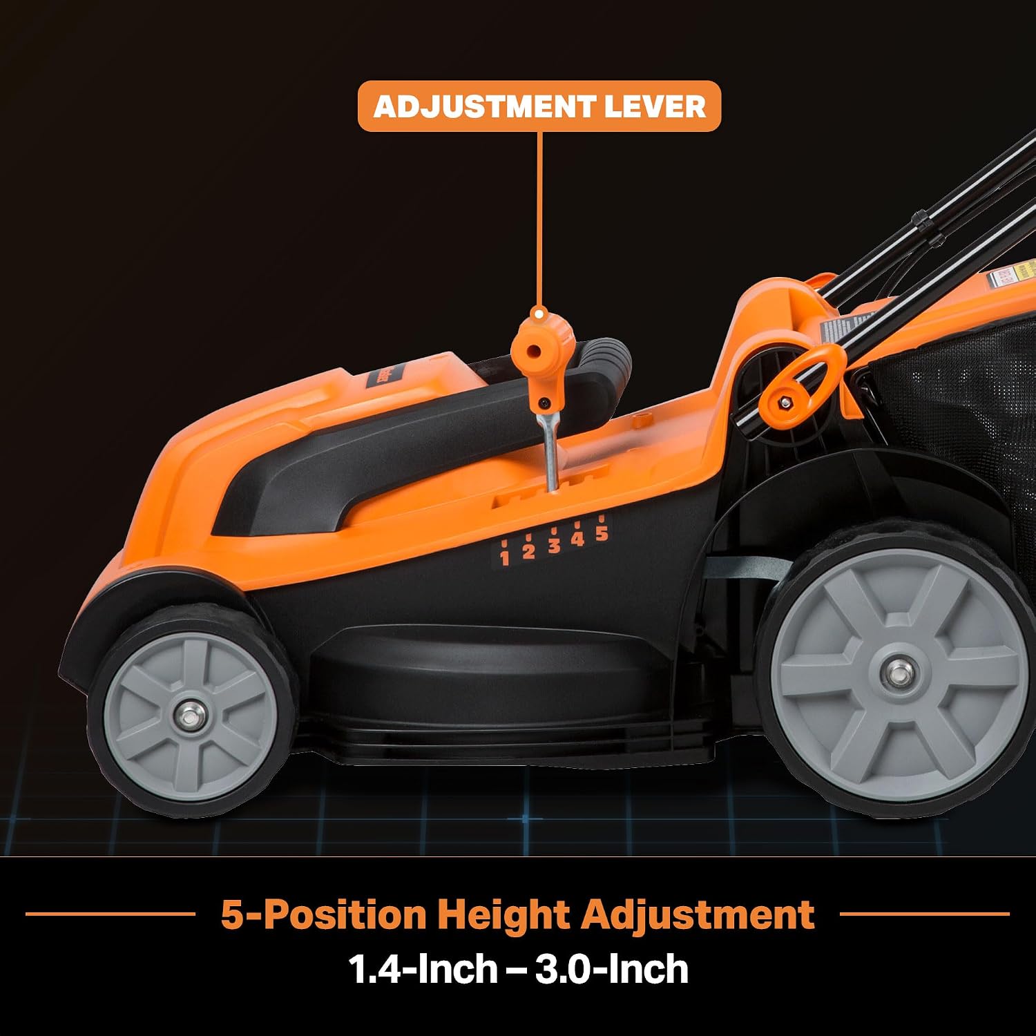 LawnMaster MEB1114K Electric Corded Lawn Mower 15-Inch 11AMP
