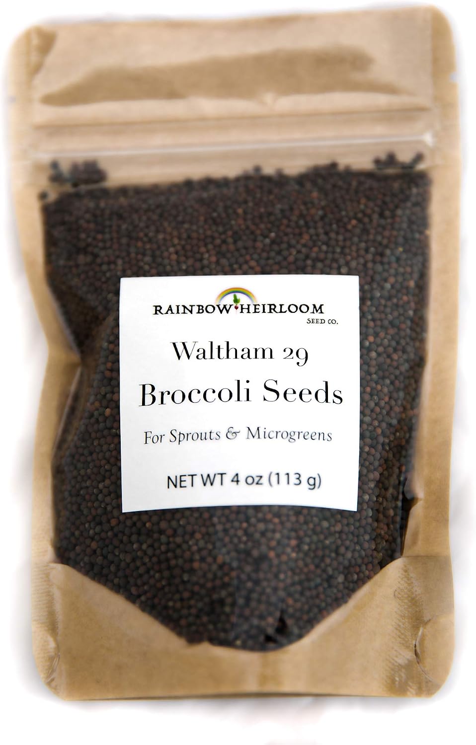 Heirloom Sprouting & Microgreen Seed Variety Pack | Contains Waltham 29 Broccoli Sprouting Seeds, Rainbow Radish