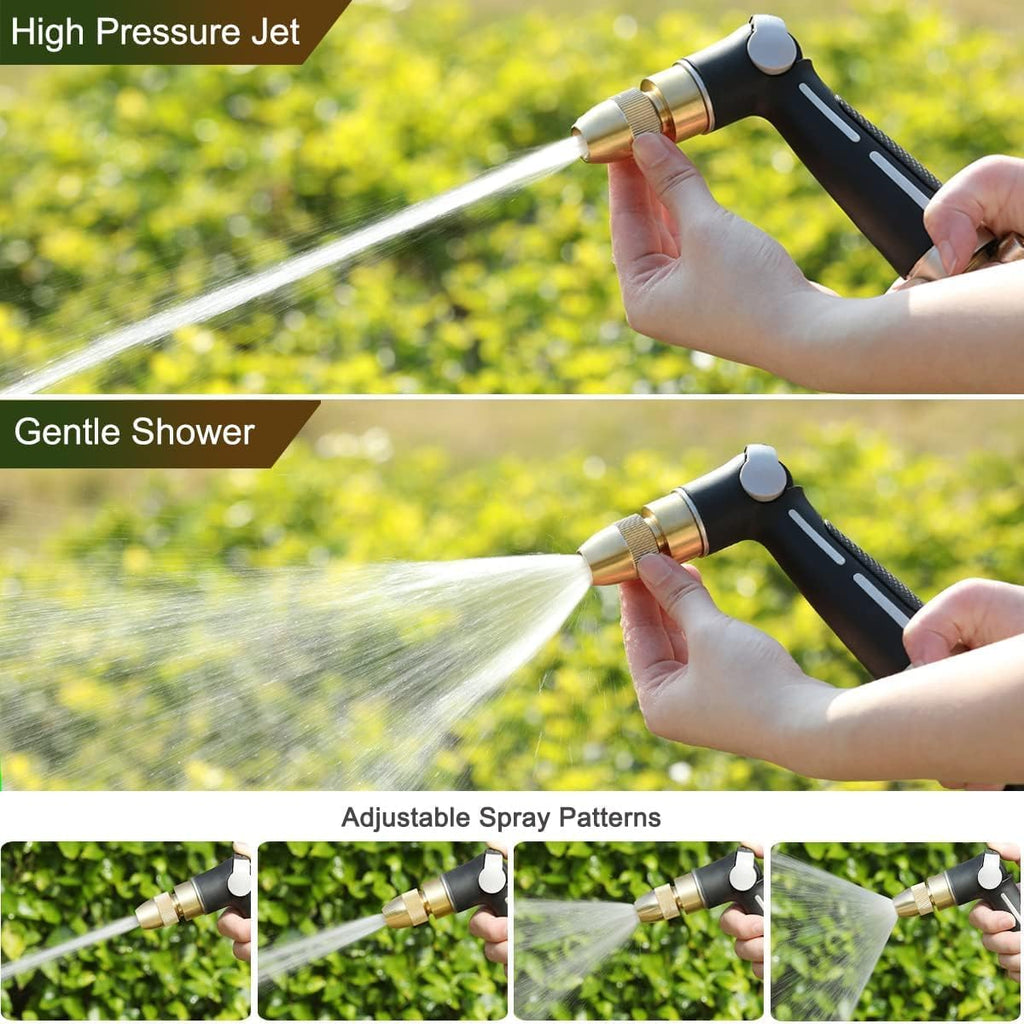 FANHAO Metal Thumb Control Adjustable Nozzle, High Pressure Garden Sprayer | Rustproof Hose Nozzle Heavy Duty, Non-Slip