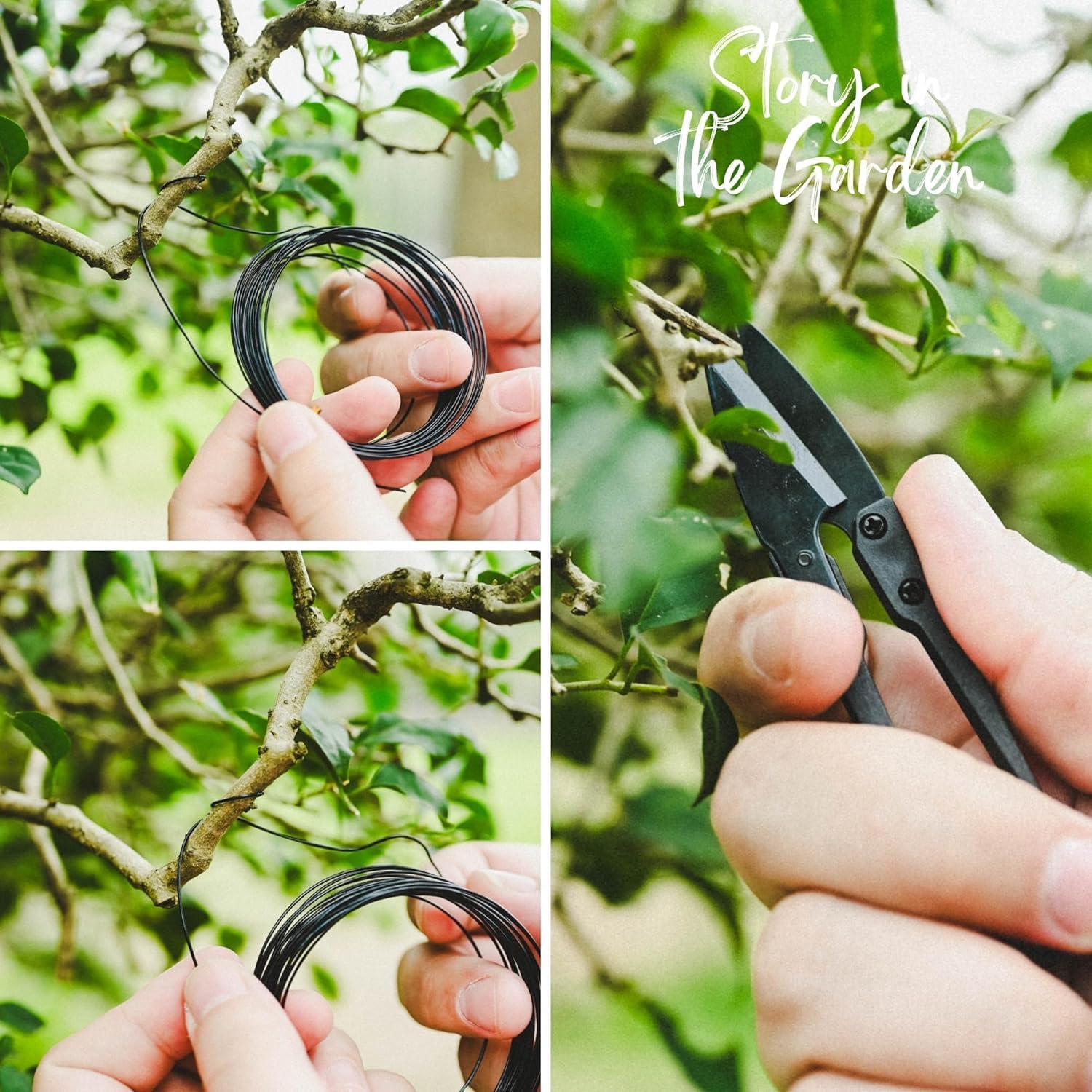 24 Piece Bonsai Tree Kit, Bonsai Trimming Tool Set, Bonsai Starter Kit, Carbon Steel Scissors Cutter Shears, Stainless