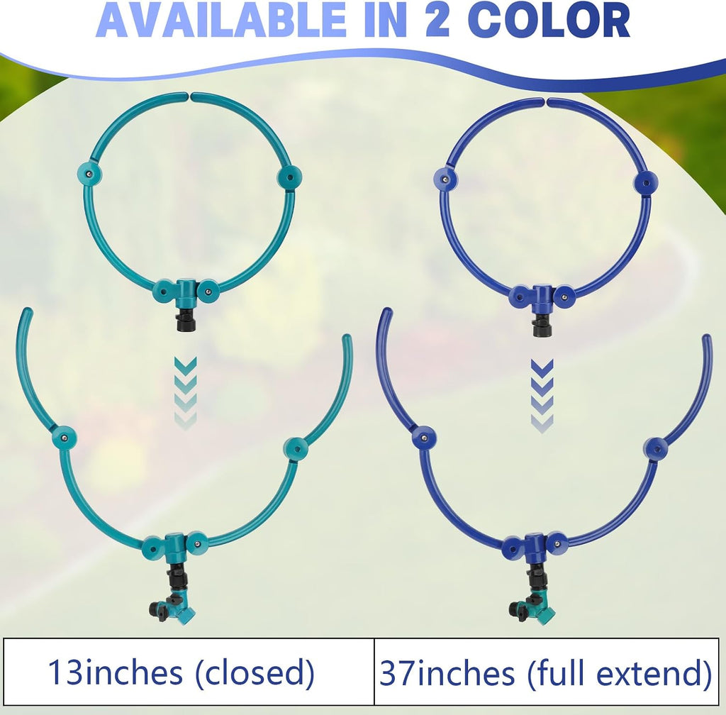 4 Pcs 360° Tree Water System Tree Root Watering Ring 13 Inch Circle Sprinkler Irrigation Slow Release Targeted Water