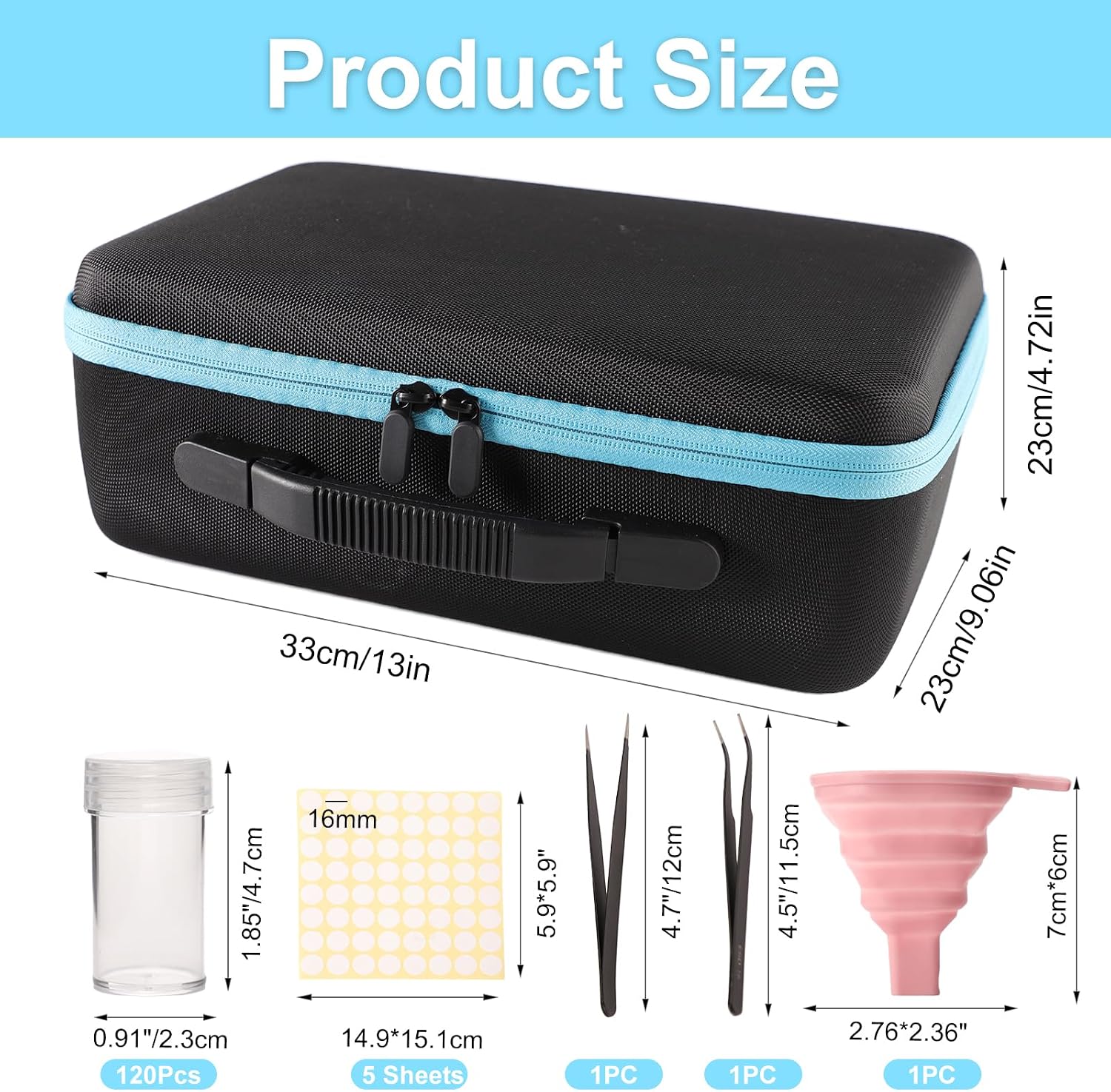 Seed Storage Organizer, Seed Storage Container with 120 Slot, Sturdy Seed Organizer Storage Box with Zipper Bag Label